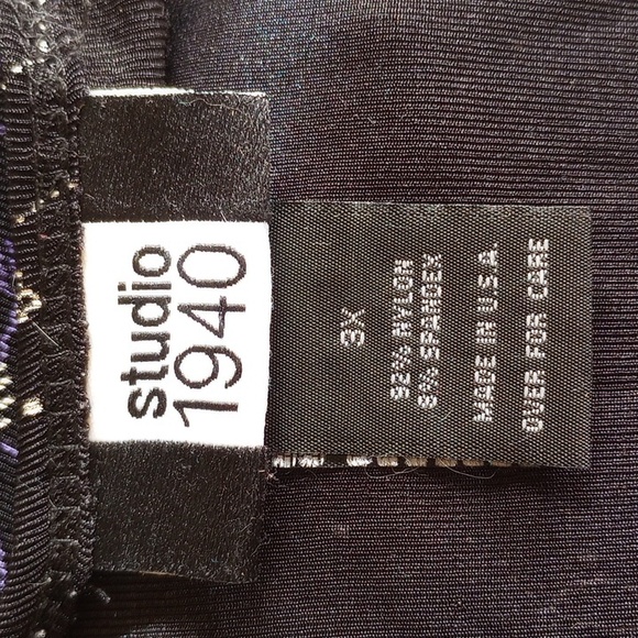 Sheer black and purple top - Picture 4 of 5